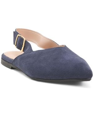 TJ Maxx Suede Pointy Toe Sling Back Shoes For - Blue