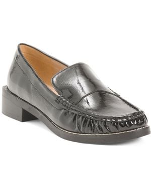 TJ Maxx Leather Lara Loafers For - Gray