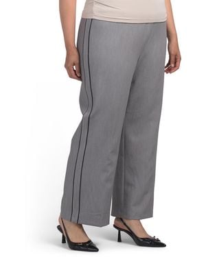 TJ Maxx Plus Pull On Wide Leg Pants For Spandex/Polyester/Rayon - Gray