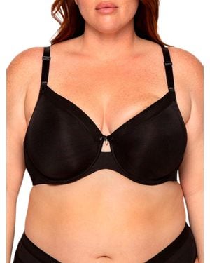 TJ Maxx Full Figure Opaque Unlined Underwire Bra For Nylon/Spandex - Black