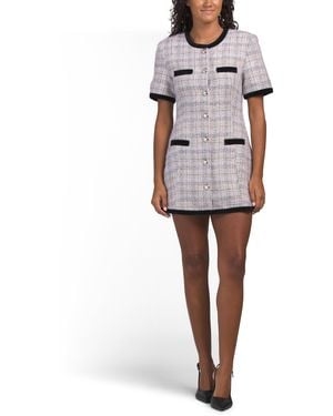 TJ Maxx Taylor Mini Dress For Cotton/Polyester/Wool - White