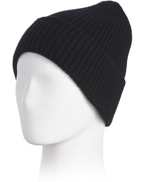 TJ Maxx Cashmere Mini Ribbed Beanie For - Black
