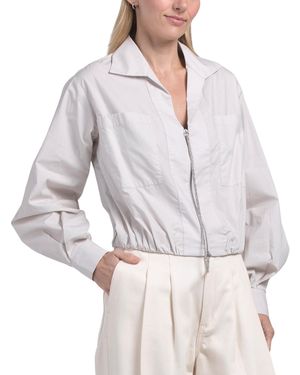 TJ Maxx Shirt Jacket For Cotton - White