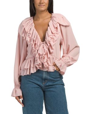 TJ Maxx Rhea Top For Polyester - Red