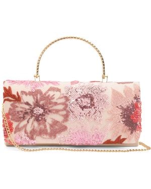 TJ Maxx Floral Clutch For Leather - Pink