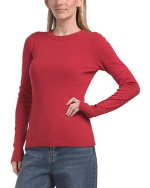 TJ Maxx Nori Crew Neck T-Shirt For Cotton - Red