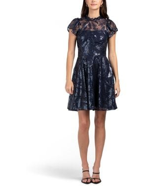 TJ Maxx Everlie Mini Dress For Nylon/Polyester - Blue