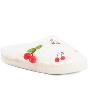 TJ Maxx Cherry Slippers For - Pink