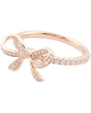 TJ Maxx 14Kt Rose Diamond Bow Ring, Diamond - White