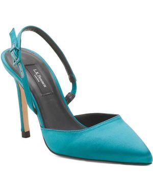 TJ Maxx Hayden Open Court Pumps For Leather - Blue