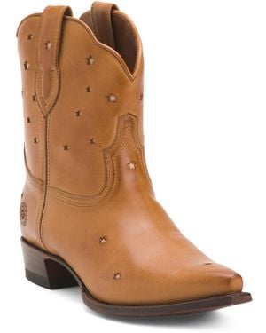 TJ Maxx Leather Presidio Short Boots For - Brown