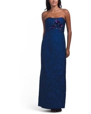 TJ Maxx Edie Gown For Polyester - Blue