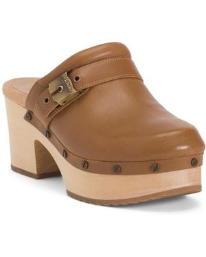 TJ Maxx Leather Original Joy Clogs For - Brown