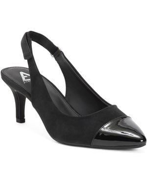TJ Maxx Levi Comfort Heels For Leather/Suede - Black