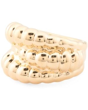 TJ Maxx 14Kt Multi Band Torchon Ring For - Natural