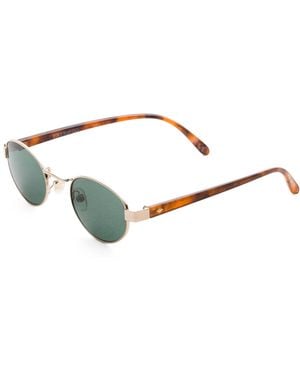 TJ Maxx Oval Small Frame Sunglasses With Tinted Lens For - Metallic
