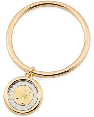 TJ Maxx 14Kt Lire Coin Bangle - White
