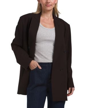 TJ Maxx Marron Jacket, Polyester/Wool/Viscose - Black