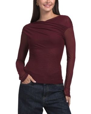TJ Maxx Aria Top For Spandex/Polyester - Purple