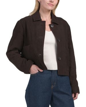 TJ Maxx Suede Brammy Jacket For Polyester/Suede - Black
