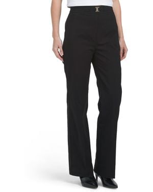 TJ Maxx Belted Bootcut Pants For Nylon/Spandex/Rayon - Black