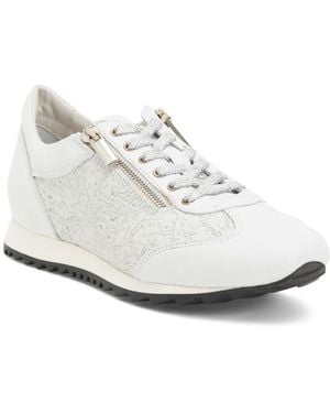 TJ Maxx Wide Leather Fedro Sneaker For - White