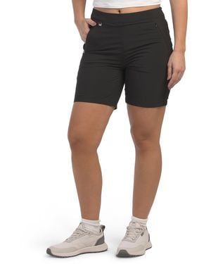 TJ Maxx Upf 50 Stretch Woven Naeva Shorts, Polyester - Black