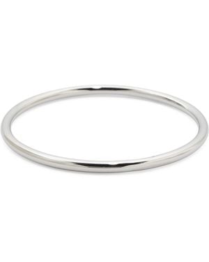 TJ Maxx Sterling Plated Tube Bangle Bracelet - White