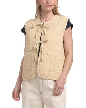 TJ Maxx Aria Vest For Cotton/Polyester/Diamond - Natural