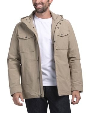 TJ Maxx Durable Hooded Field Jacket For Nylon/Polyester - Natural