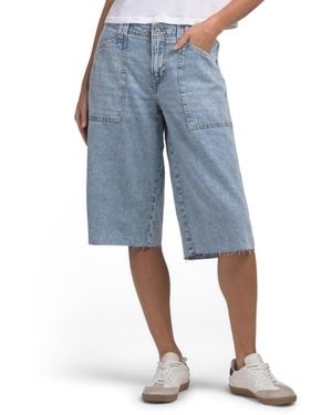 TJ Maxx Denim Culotte Shorts For Cotton - Blue