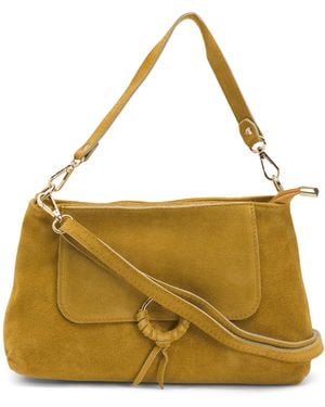 TJ Maxx Suede Flap Shoulder Bag For /Suede - Metallic
