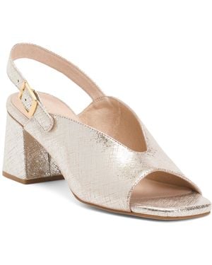 TJ Maxx Leather Polina Heels For - Natural