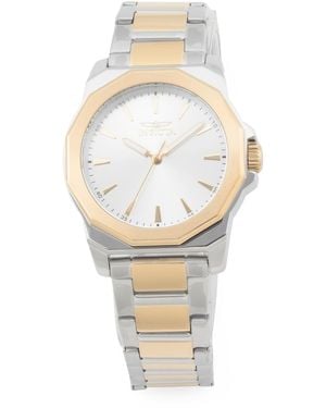 TJ Maxx Speedway Stainless Steel Round Watch - Metallic
