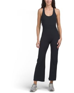 TJ Maxx Kick Flare Jumpsuit, Spandex/Polyester - Blue