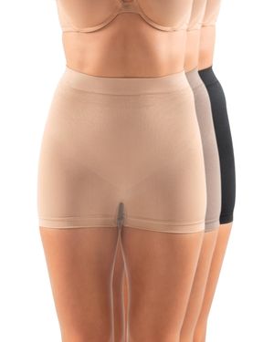 TJ Maxx 3Pk Shaping Boyshorts For Spandex - Orange
