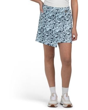 TJ Maxx Pull On Wrap Front Skort, Spandex/Polyester - Blue
