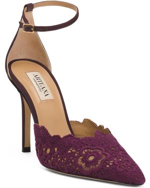 TJ Maxx Leather Amalfi 95 Dorsay Heels For Leather/Suede - Purple