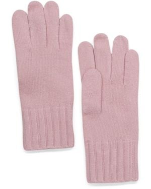 TJ Maxx Cashmere Gloves With Ribbed Cuffs For - Pink