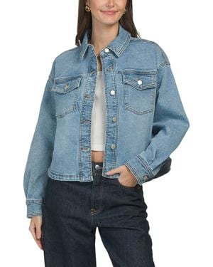 TJ Maxx Denim Jacket For Spandex/Cotton/Polyester - Blue