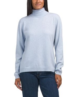 TJ Maxx Cashmere Riley Roll Neck Sweater - Blue