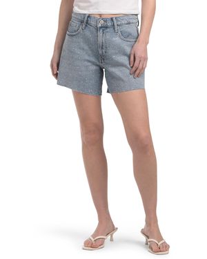 TJ Maxx Baggy Shorts With Studs, Cotton - Blue