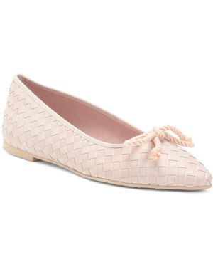 TJ Maxx Leather Tyra Woven Ballet Flats For - Pink
