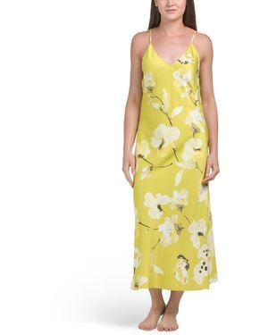 TJ Maxx Aurelia Charmeuse Nightgown For Polyester - Yellow