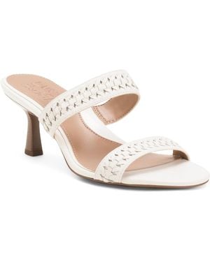 TJ Maxx Leather Wide Terra Dress Sandals For - White