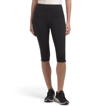 TJ Maxx Knee Length Capri Leggings, Spandex/Polyester - Black