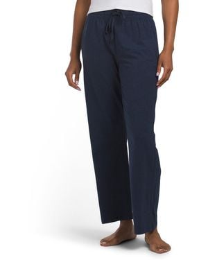 TJ Maxx Organic Cotton Blend Luxe Essential Lounge Pants For - Blue