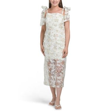 TJ Maxx Carinne Midi Dress For Spandex/Polyester - Multicolor