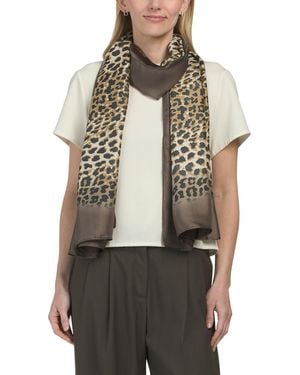 TJ Maxx Ombre Animal Print Shawl For Polyester - Natural