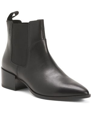 TJ Maxx Leather Marja Heeled Boots For - Black